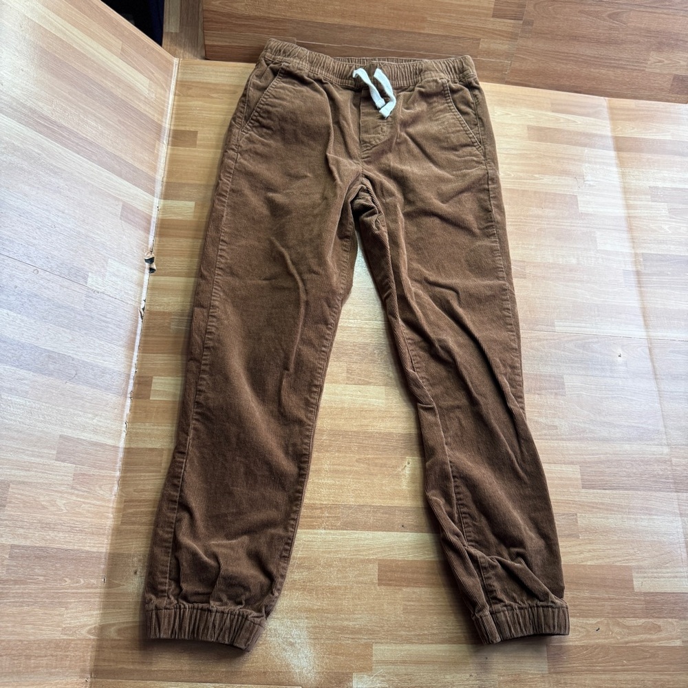Janie & Jack brown corduroys, pull on, elastic waist. Size 7